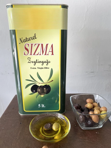 Zeytin yağı 5 lt naturel soğuk sıkım 0,2 dizem zeytinyağı - 4
