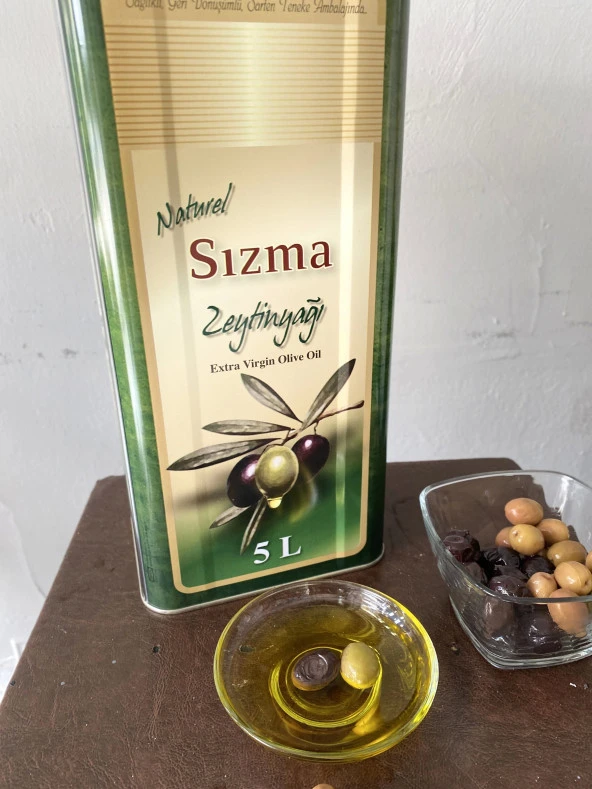 Zeytin yağı 5 lt natural soğuk sıkım 0,2 dizem zeytinyağ Erken Hasat - 4
