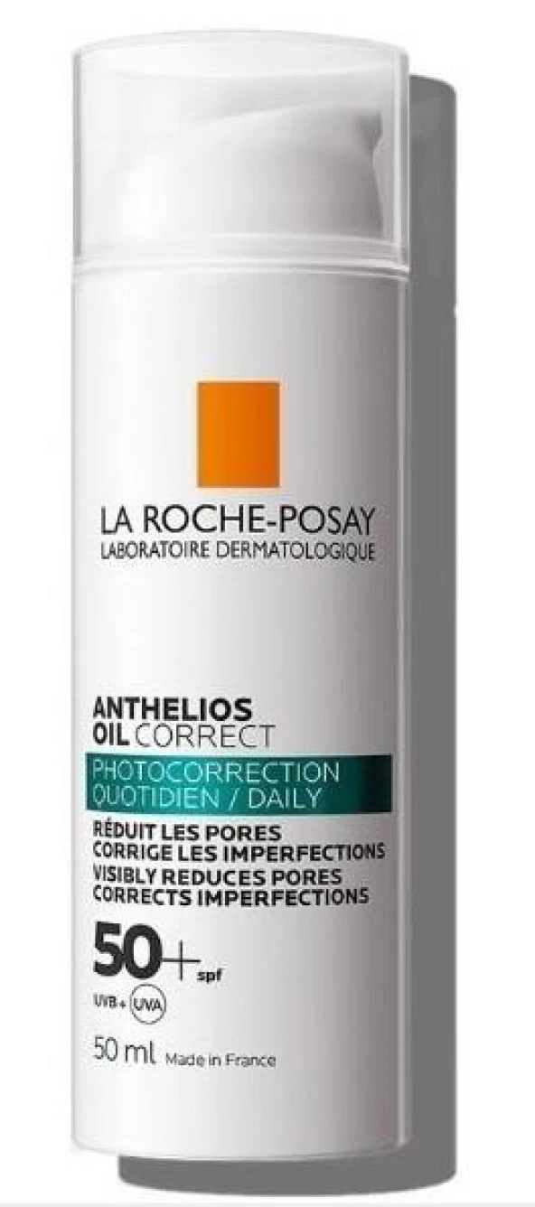 La Roche Posay Anthelios Oil Correct Yağlı ve Düzensiz Ciltler için Yüz Güneş Kremi 50 ml
