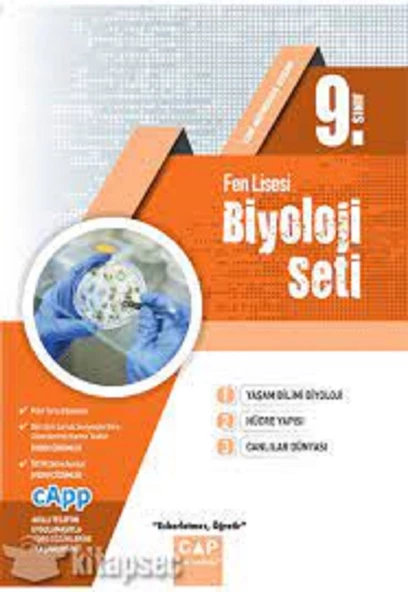9. Sınıf Fen Lisesi Biyoloji Seti Çap Yayınları ürün görseli 1