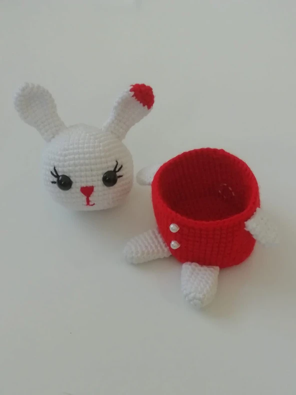 Tavşan Kutucuk Amigurumi Organik Oyuncak - 2