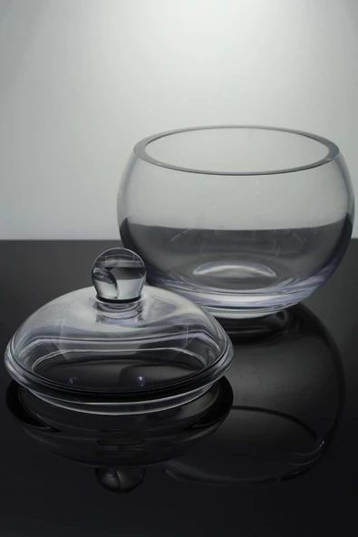 Paşabahçe Kristal El İmalatı Kapaklı Şekerlik 90351 - 2