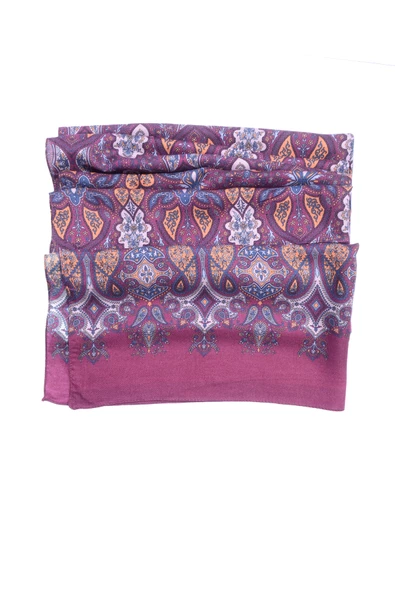 Erkek Motif Desenli Pamuk Fular - 2