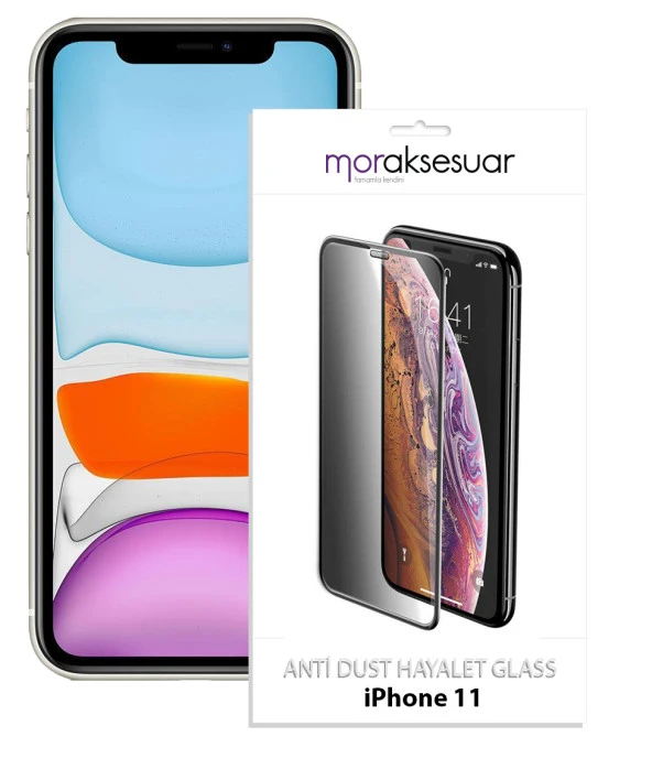 Apple iPhone 11 Anti-Dust Privacy Hayalet Temperli Ekran Koruyucu