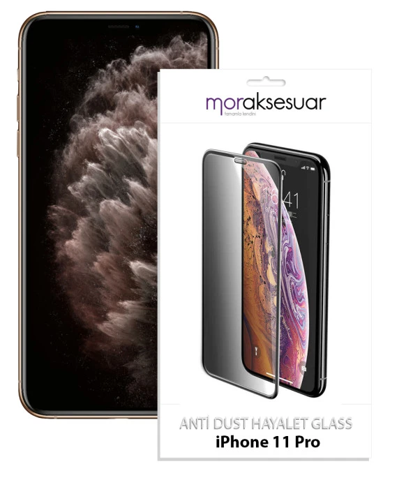 Apple iPhone 11 Pro Anti-Dust Privacy Hayalet Temperli Ekran Koruyucu