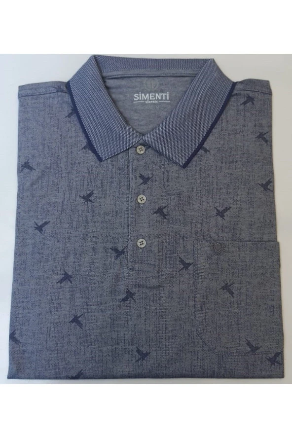 Polo Yaka Rahat Kalıp Pamuklu T-shırt ürün görseli