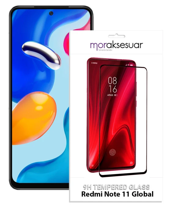 Xiaomi Redmi Note 11 Global 5D Ekran Koruyucu Cam Tam Kaplayan