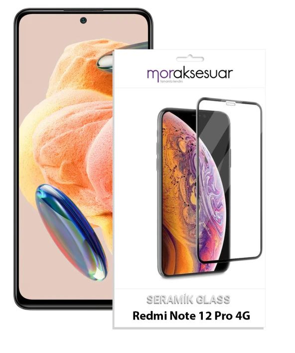 Xiaomi Redmi Note 12 Pro 4G Seramik Ekran Koruyucu Esnek Parlak Cam