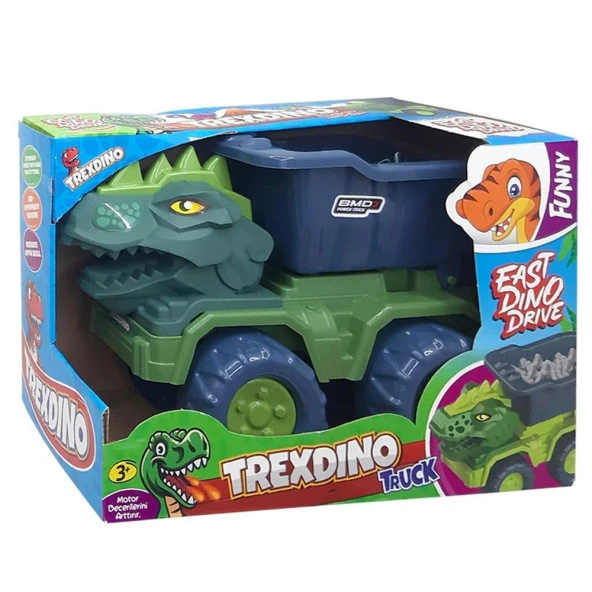 Farbu TrexDino Truck Kamyon BMD502,3+ Yaş Oyuncak Dinazor Kamyon - 6