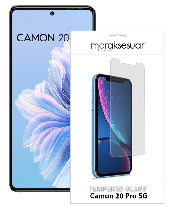 Tecno Camon 20 Pro 5G Temperli Kırılmaz Cam Ekran Koruyucu Sert