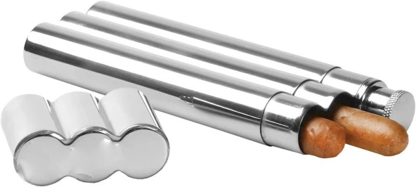 Perlotus 2 Oz- 60 cc Çelik Viski İçki Mataralı İkili Puro Kutusu - 3