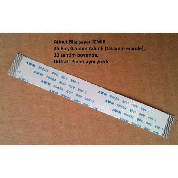 Awm 20624 80C 60V Vw-1 Flex Şerit Kablo 26 Pin 26-0.5-10A