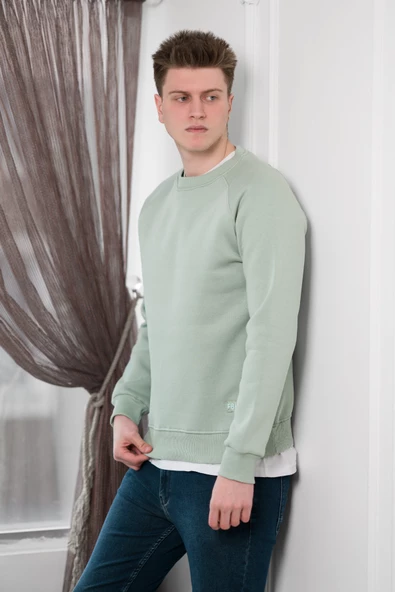 FBI Slimfit 3 İplik İçi Polarlı Bisiklet Yaka Sweatshirt - 12