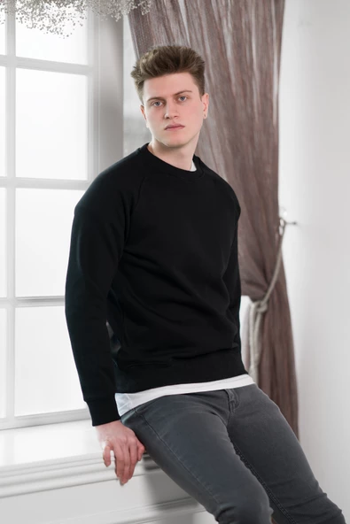 FBI Slimfit 3 İplik İçi Polarlı Bisiklet Yaka Sweatshirt - 9