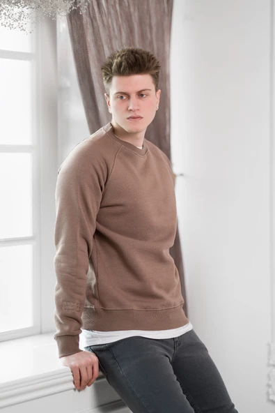 FBI Slimfit 3 İplik İçi Polarlı Bisiklet Yaka Sweatshirt - 3