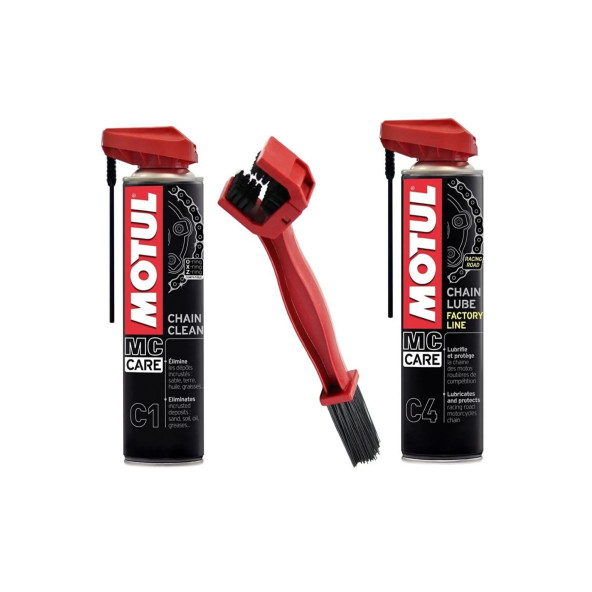 Motul C1, C4, Zincir Temizleme Fırçası Seti