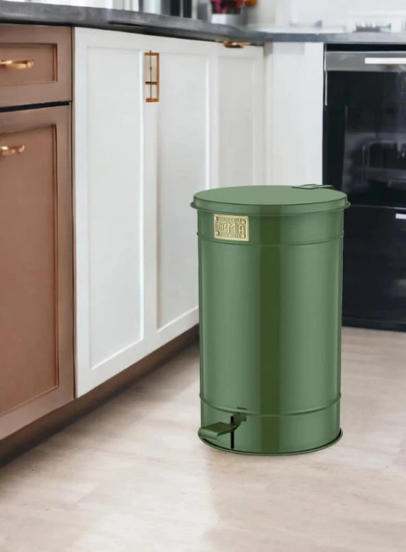The Mia Çöp Kovası Haki 24 Lt GLV0746 - Resim 2