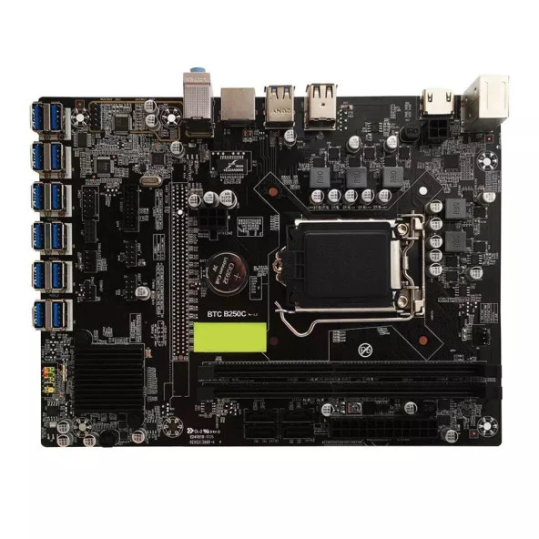 Oem B250C BTC V21 12 Gpu BTC Mining Rig Anakart - 3