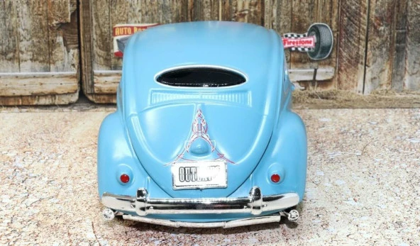 Maisto Design Volkswagen Beetle Mavi 1:24 Model Araba - 4