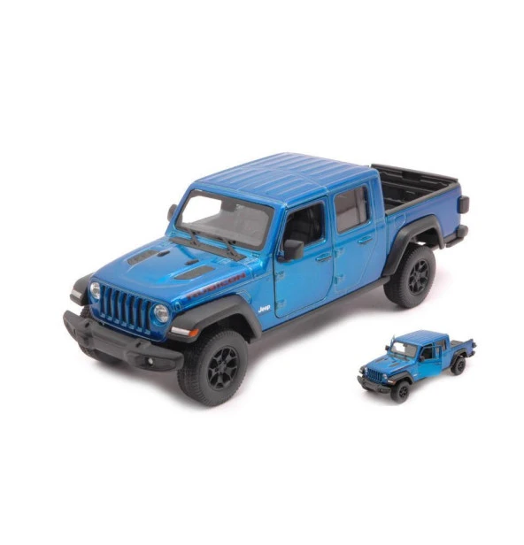 Welly 2020 Jeep Gladiator 1:27 Mavi Model Araba ürün görseli 1