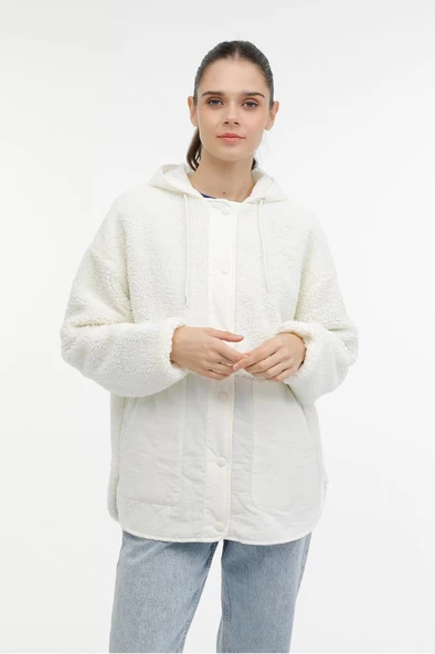 Lumberjack WL HANNAH 6CT2008 3PR Kadın Sweatshirt Ekru XS-XL ürün görseli 1