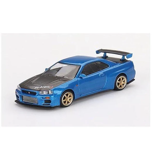 Mini Gt 531 Nissan Skyline GT-R Top Secret  Bayside Blue Model Araba