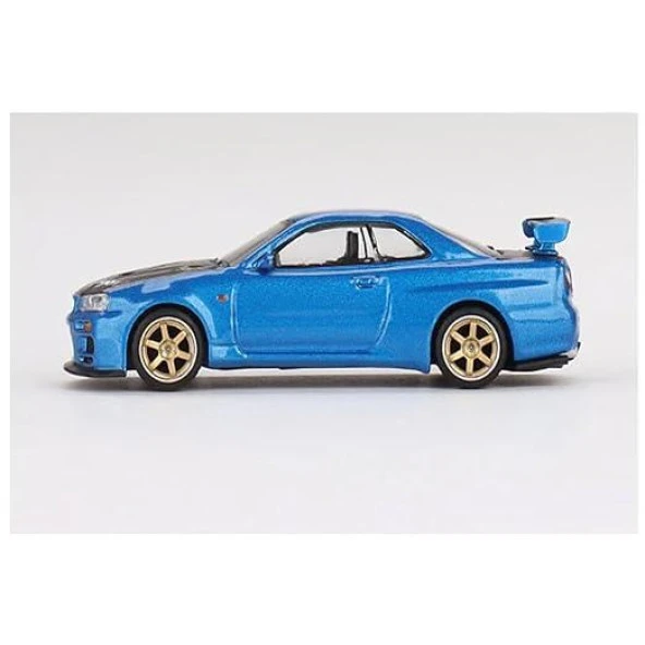Mini Gt 531 Nissan Skyline GT-R Top Secret  Bayside Blue Model Araba - 3