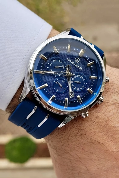 David Guner DGISTE66 Kasası Gümüş Kordonu Lacivert Renk İç Göstergeleri Aktif - Resim 3