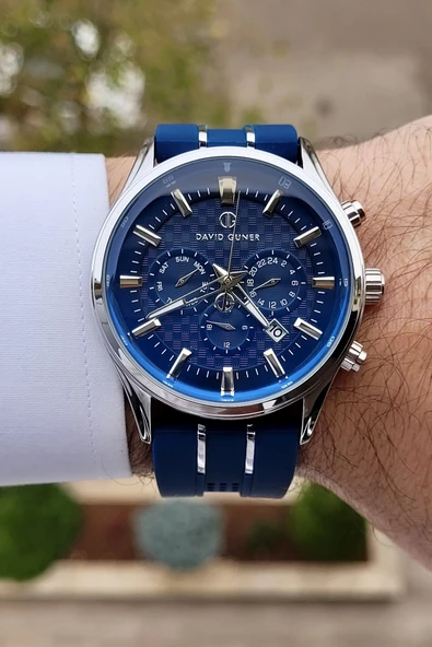 David Guner DGISTE66 Kasası Gümüş Kordonu Lacivert Renk İç Göstergeleri Aktif - Resim 4