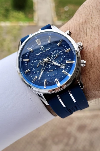 David Guner DGISTE66 Kasası Gümüş Kordonu Lacivert Renk İç Göstergeleri Aktif - Resim 2