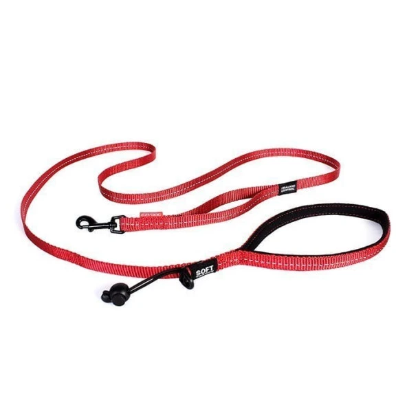 Ezydog Leashes Trainer Soft 25 mm Köpek Gezdirme Kayışı Kırmızı