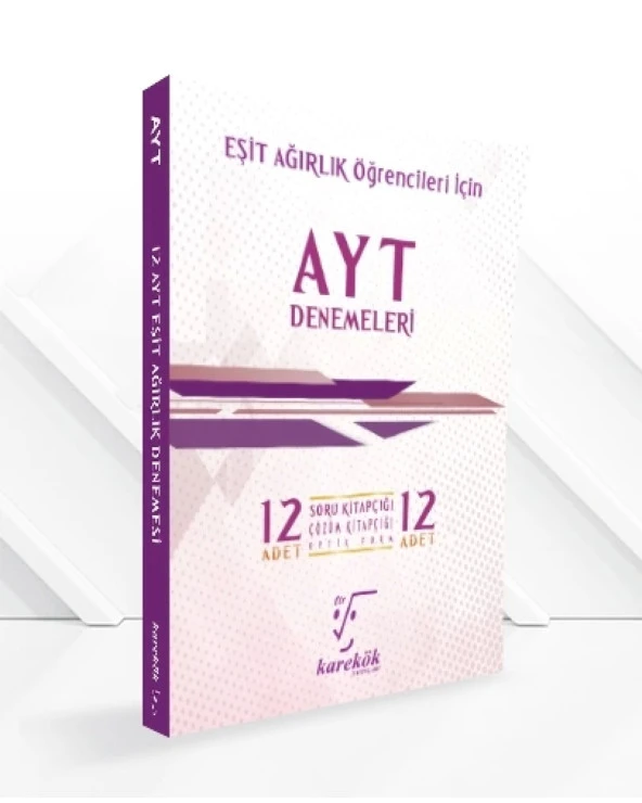 AYT 12'Lİ DENEME SETİ (EŞİT AĞIRLIK)