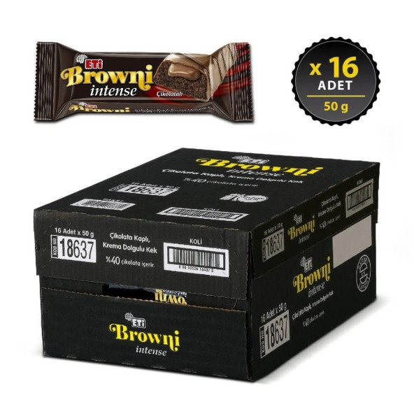 Eti Browni Intense 50 Gr. (16 Adet)