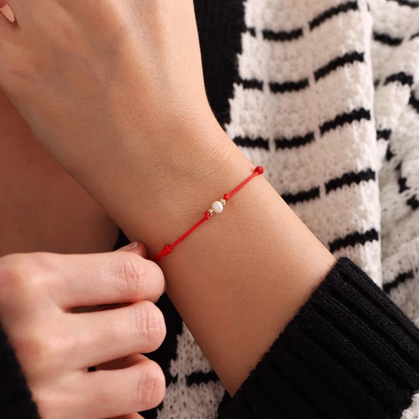 Altın İnci Bileklik Dorika Toplu - Resim 3