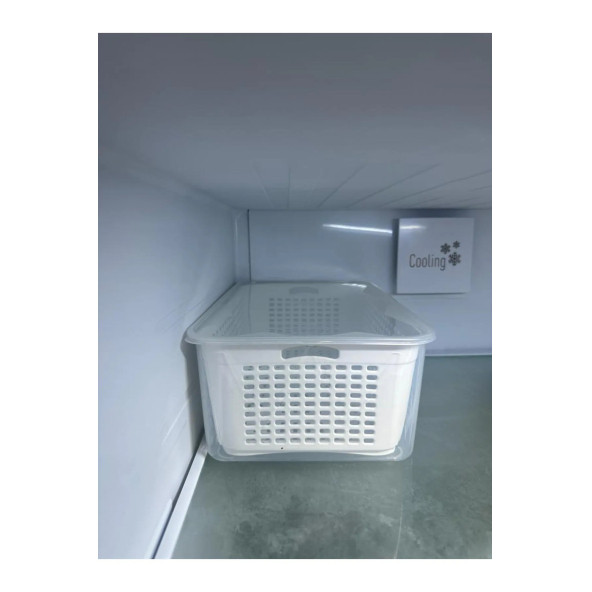 Superpup Süzgeçli Organizer Buzdolabı Düzenleyici Ve Taze Ürün Saklama Kabı 2 Lİ SET 5 LT - 5