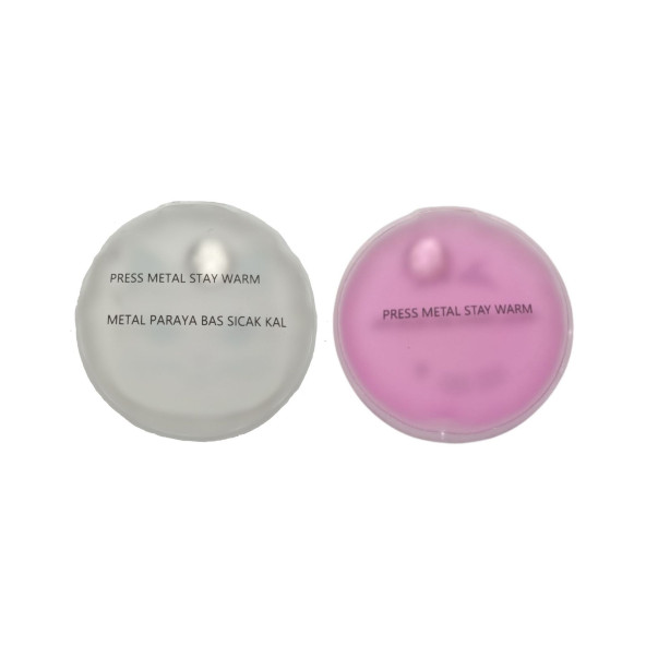 KALP EMOJİ PEMBE CEYLAN CEP SOBASI,EL ISITICI,2 ADET SICAK SU TORBASI PVC  9cm - 5