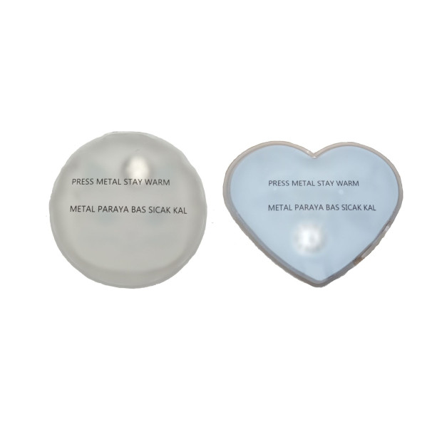 KALP EMOJİ BEYAZ GEYİK CEP SOBASI,EL ISITICI,2 ADET SICAK SU TORBASI PVC  9cm - 5