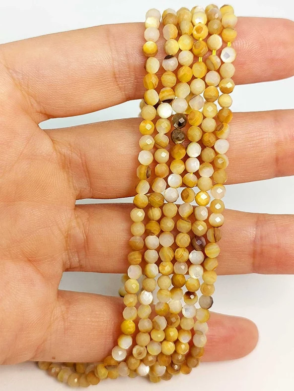 Sedef Taşı Faset Kesim Dizi 3mm (45442) ürün görseli