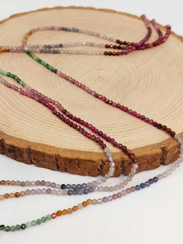 Yakut, Zümrüt & Safir Açık Renkler Dizi 2.5mm (45446) - 3