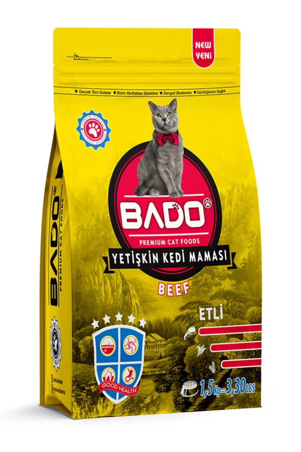 Yetişkin Kedi Maması Etli 1,5 Kg.