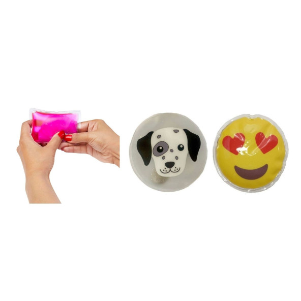 KALP EMOJİ,KÖPEK CEP SOBASI,EL ISITICI,2 ADET SICAK SU TORBASI PVC  9cm - 2