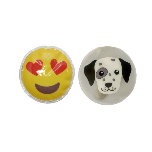 KALP EMOJİ,KÖPEK CEP SOBASI,EL ISITICI,2 ADET SICAK SU TORBASI PVC  9cm - 4