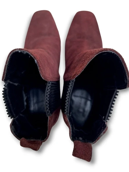 ZARA BORDO SÜET TOPUKLU BOT 36 - 6