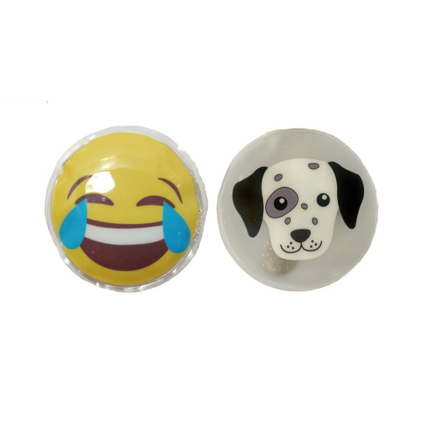GÜLEN EMOJİ,KÖPEK CEP SOBASI,EL ISITICI,2 ADET SICAK SU TORBASI PVC  9cm - 4