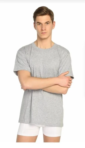 SEHER YILDIZI 0003 ERKEK SIFIR YAKA ATLET 12 ADET  BEYAZ S - Resim 3