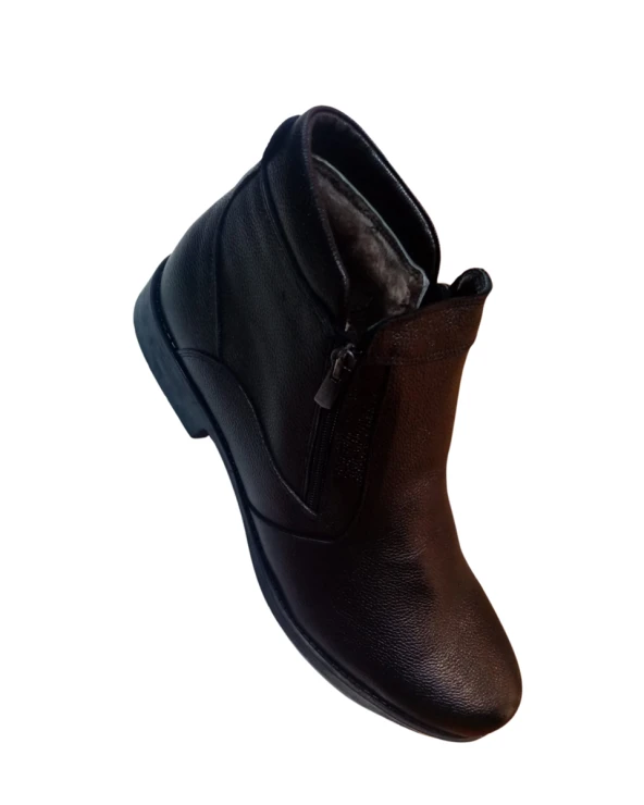 Guerra Mr Erkek Hakiki Deri Hakiki Kürklü Büyük Numara(45-48) Klasik Bot - Resim 3