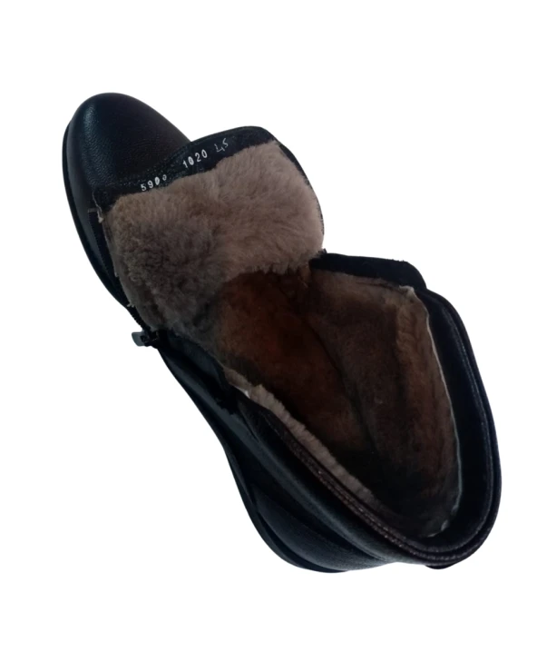 Guerra Mr Erkek Hakiki Deri Hakiki Kürklü Büyük Numara(45-48) Klasik Bot - Resim 4