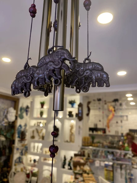 Deprem Çanı Zili Rüzgar Zili Feng Şui Filli - Resim 8