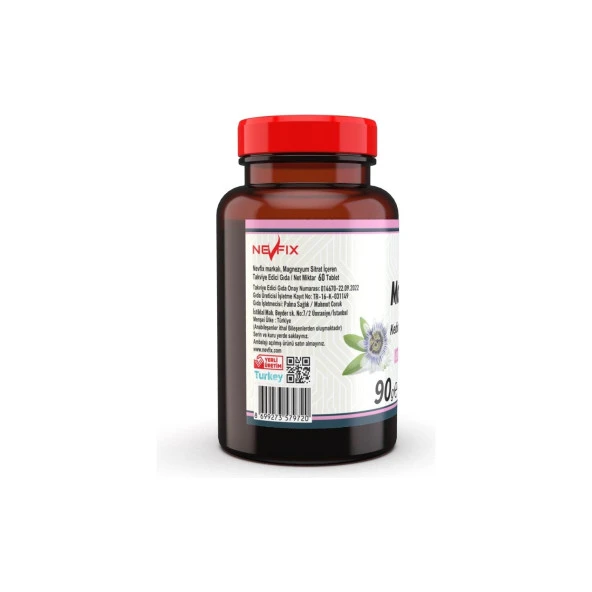 Nevfix Magnezyum Klorür - Bisglisinat - Malat - Sitrat Kedi Otu Pasiflora 60 Tablet - 2