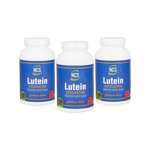 Ncs Lutein 15 Mg 120 Tablet Astaxanthın Astaksantin 12 Mg x 3 Adet